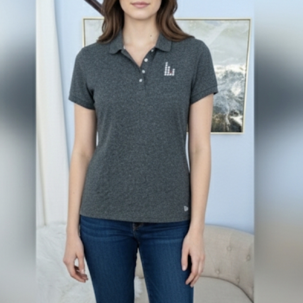 New Era Women's  Green Polo Shirt Size L